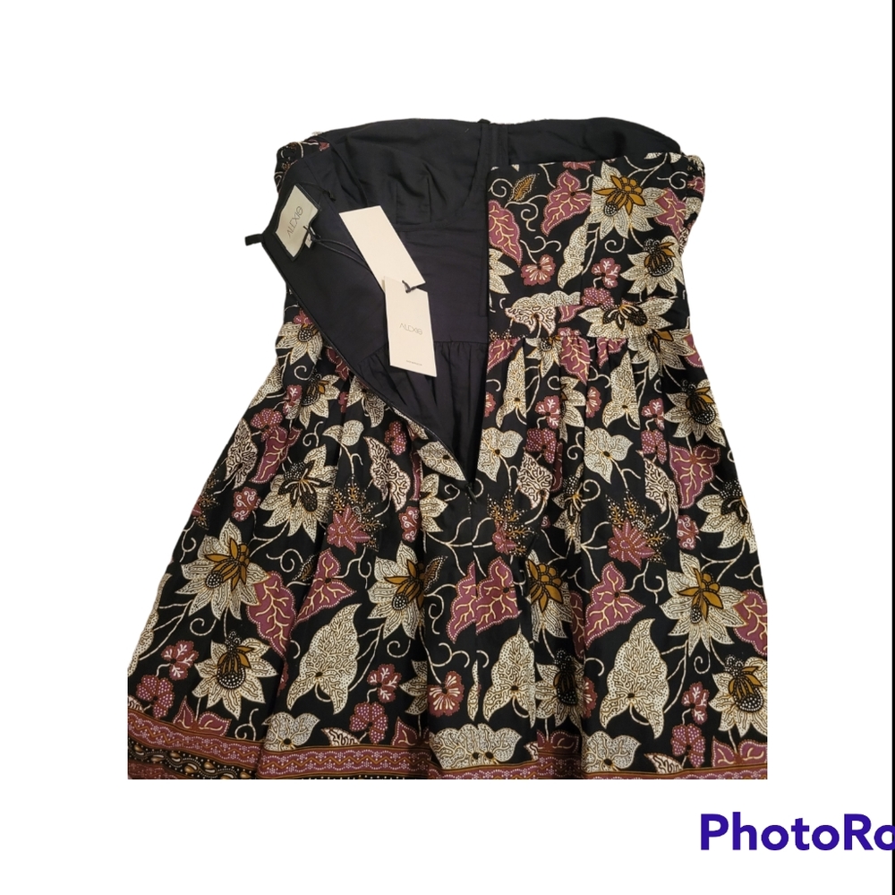ALEXIS NEW Malena Printed Boho Cotton Strapless Minidress Size L - Picture 7 of 12